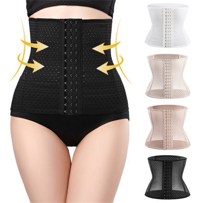 Solid Color Draw Back Hip Lifted Corset Body Shaping Girdle
