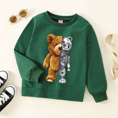 Maglione stampato con orsetto