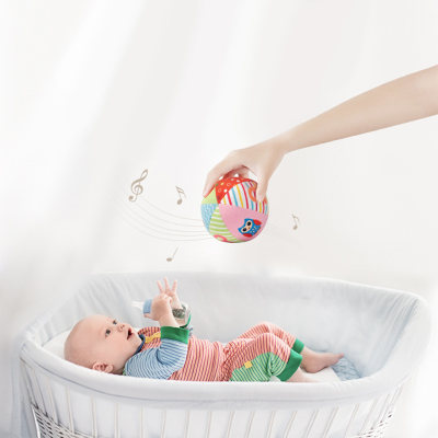 Infant Hand Grasping Bell Cloth Ball Cognitive Soothing Cloth Ball