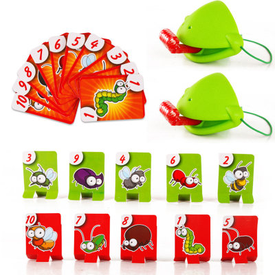 Frog blowing and tongue chameleon mask two pack with paper target toys