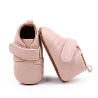 Primavera e outono venda quente 0-1 ano de idade da criança sapatos casuais sola de borracha sapatos de bebê sapatos de bebê  Rosa