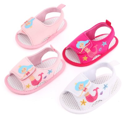 Baby Mermaid Style Open Toed Velcro Sandals