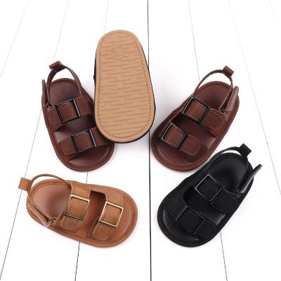 Sandales d'été pour hommes, chaussures de bébé pour tout-petits de 0 à 12 ans, sandales à fond souple, pantoufles, nouvelle collection, BHX3205