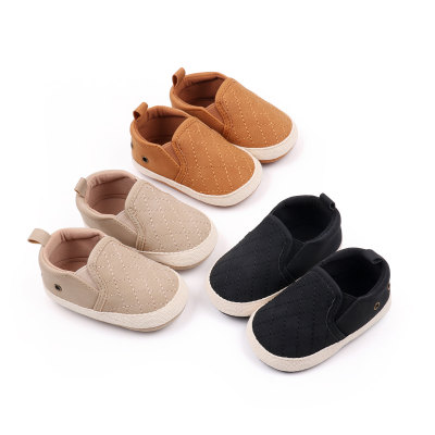Nuevos zapatos de bebé a cuadros zapatos de bebé zapatos de suela suave para niños