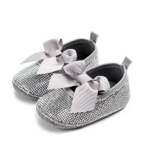 حذاء طفل لامعة بفيونكة ألماس كاملة للأطفال - Hibobi