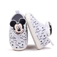 Baby 0-12 months baby shoes spring and autumn cartoon doll baby indoor soft sole shoes non-slip toddler shoes  White