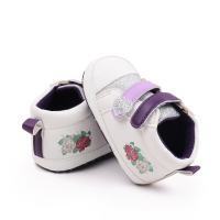 Primavera y otoño nuevos zapatos brillantes para niña, zapatos antideslizantes para bebé, zapatos para bebé con doble Velcro  Púrpura