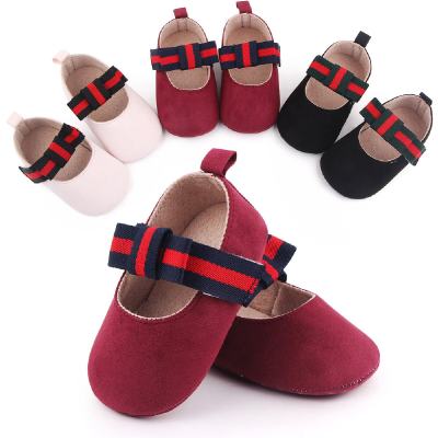 Zapatos de princesa para bebé, zapatos para niña pequeña, zapatos de bebé con velcro de suela blanda 2639