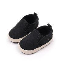 Baby  New plaid shoes baby shoes soft sole toddler shoes  Black