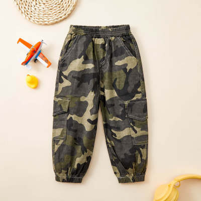 Toddler Boy Pure Cotton Camouflage Cargo Pants
