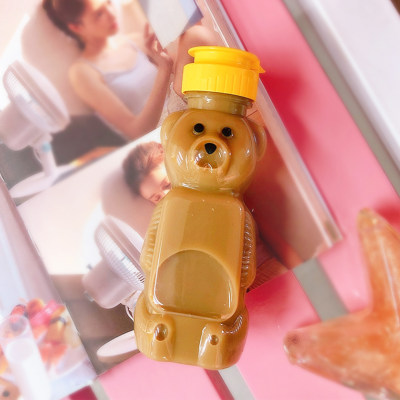 Bear Shape Water Bottle with Straw and Lid