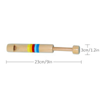 Children's Early Educational Wooden Flute  Multicolor
