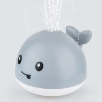 Children's induction water spray ball bath electric light water play toy  Gray