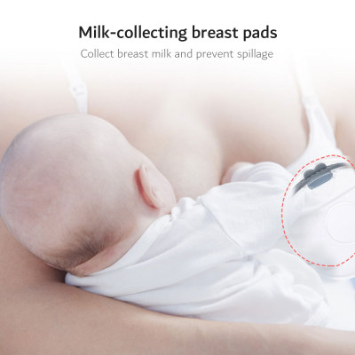 وسادات الثدي جمع ولمنع تسرب الحليب من السيليكون مع اسفنجة ماصة للأمهات المرضعات