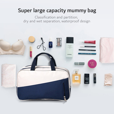 Color-block Multifunctional Large Capacity Storage Bag