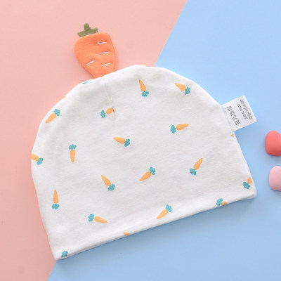 Chapéu infantil com estampa de cenoura para crianças