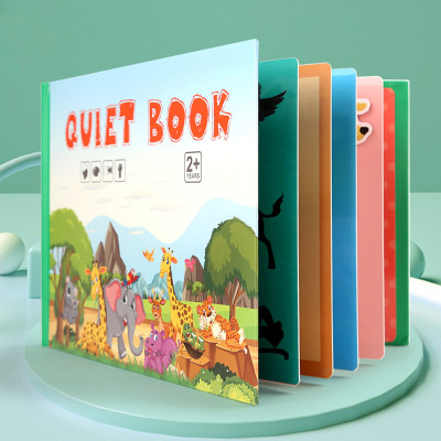 لعبة كتاب مصنوعة يدويًا ملصقات مغناطيسية حسية هادئة  للتعليم المبكر للأطفال