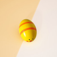 Children's Wooden Musical Egg Shaker  Multicolor