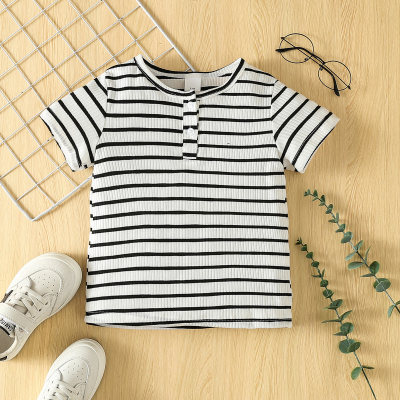 Toddler Boy Striped Short Sleeve T-shirt