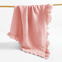 Baby lace gauze swaddle  Red