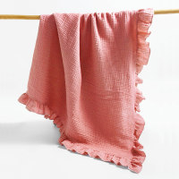 Baby lace gauze quilt  Pink