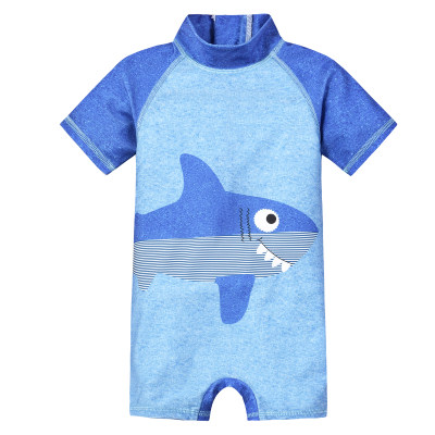 1 Boys One-Piece Swimsuit with Ocean Animals