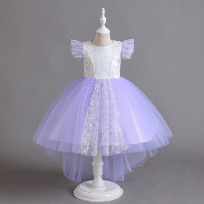 Toddler Girl Color Mesh Patchwork Sleeveless Dress